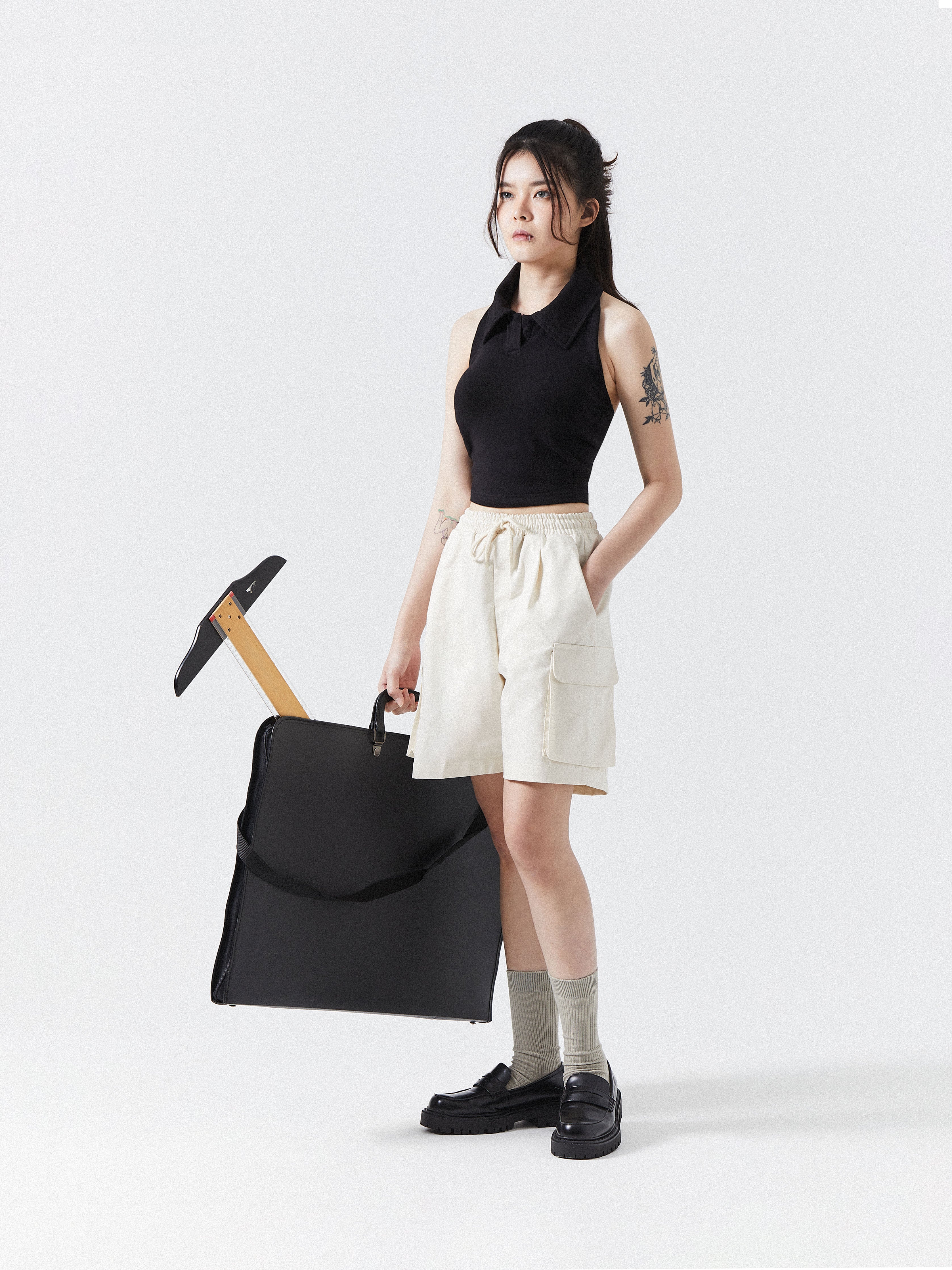 NCVR Polo Neck Halter Top