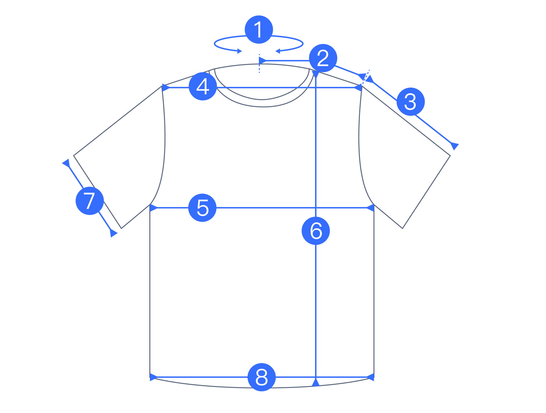 Size guide diagram