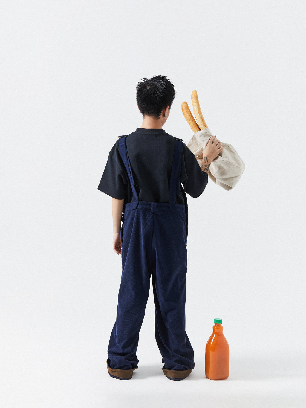 Unisex Corduroy Overall Jumpsuit