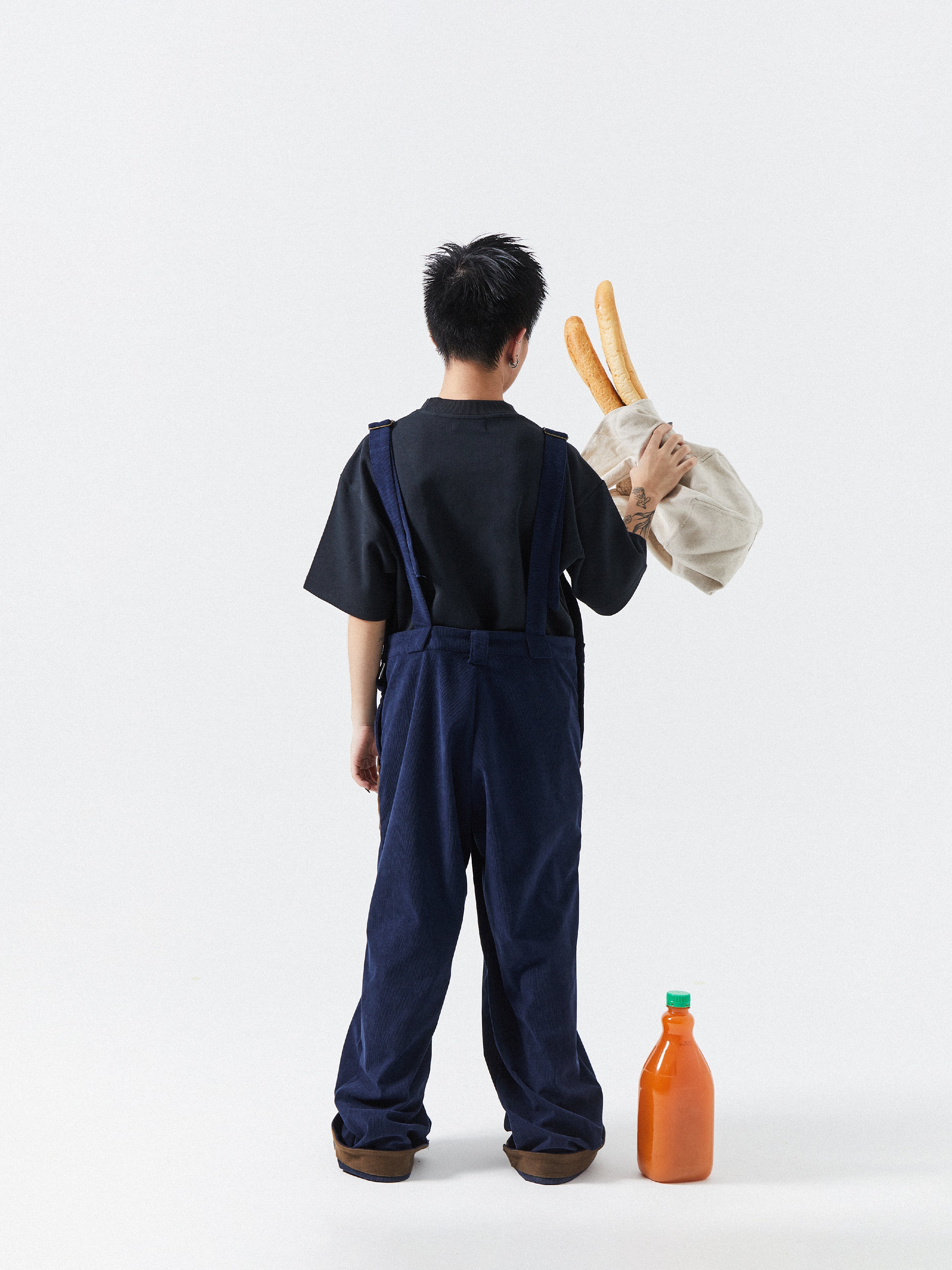 Unisex Corduroy Overall Jumpsuit