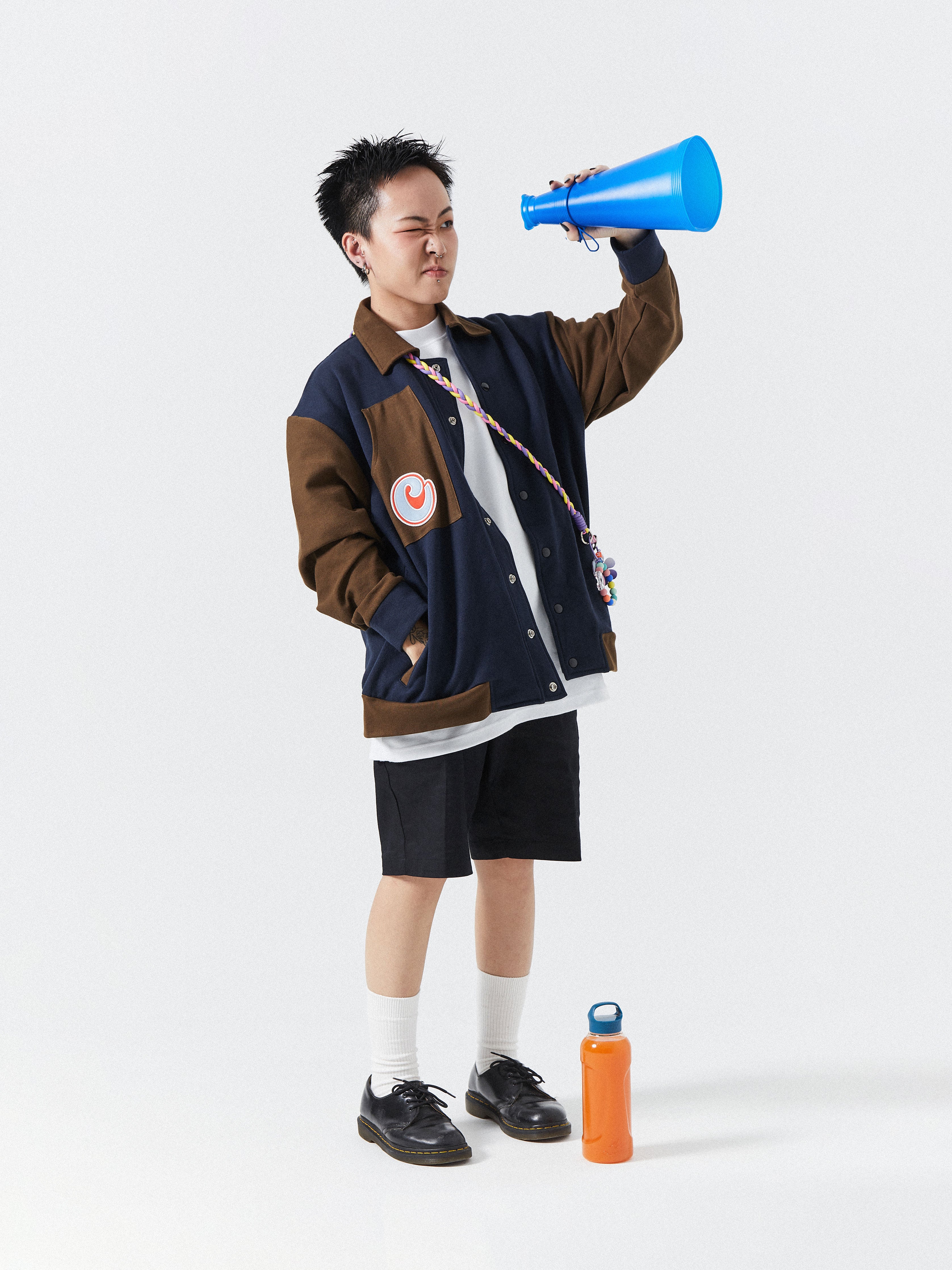 Unisex Dual Color Bomber Jacket