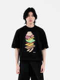 Burger Boxy Tee | Black