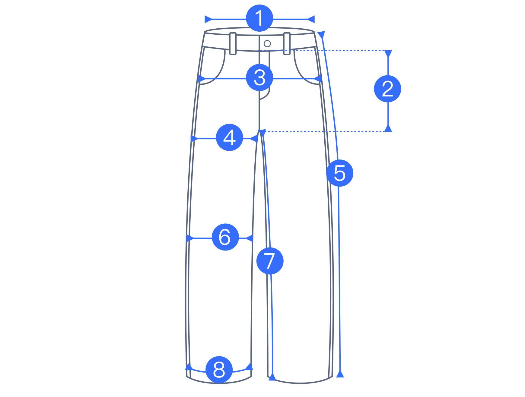 Size guide diagram