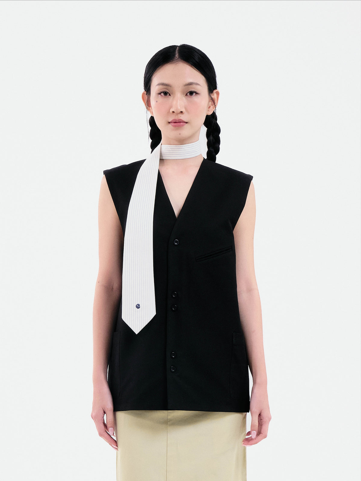Second Layered Vest | Black