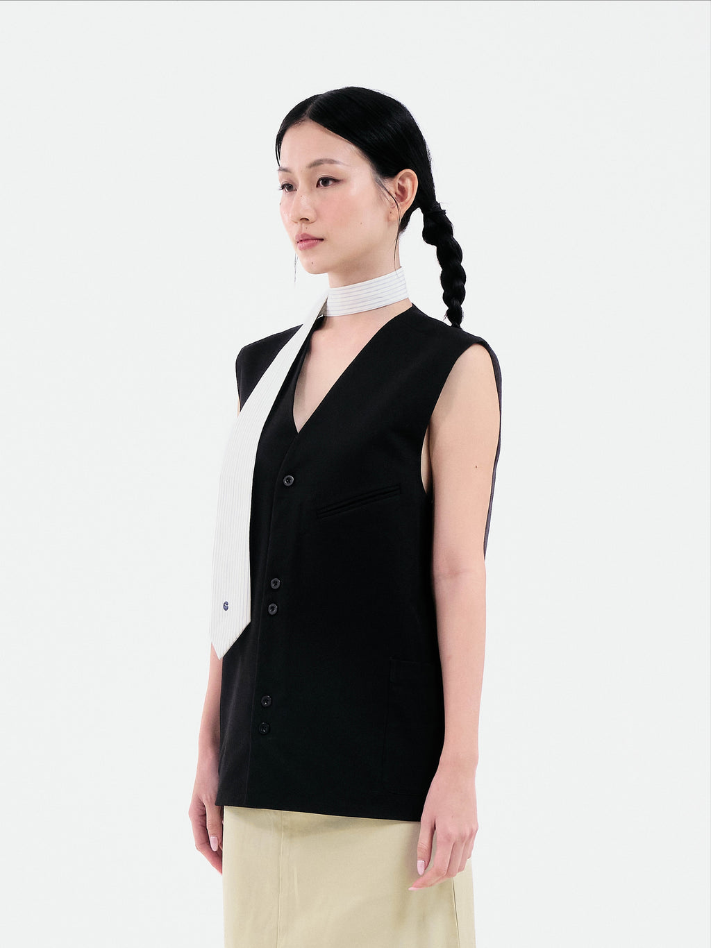 Second Layered Vest | Black