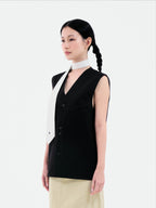 Second Layered Vest | Black