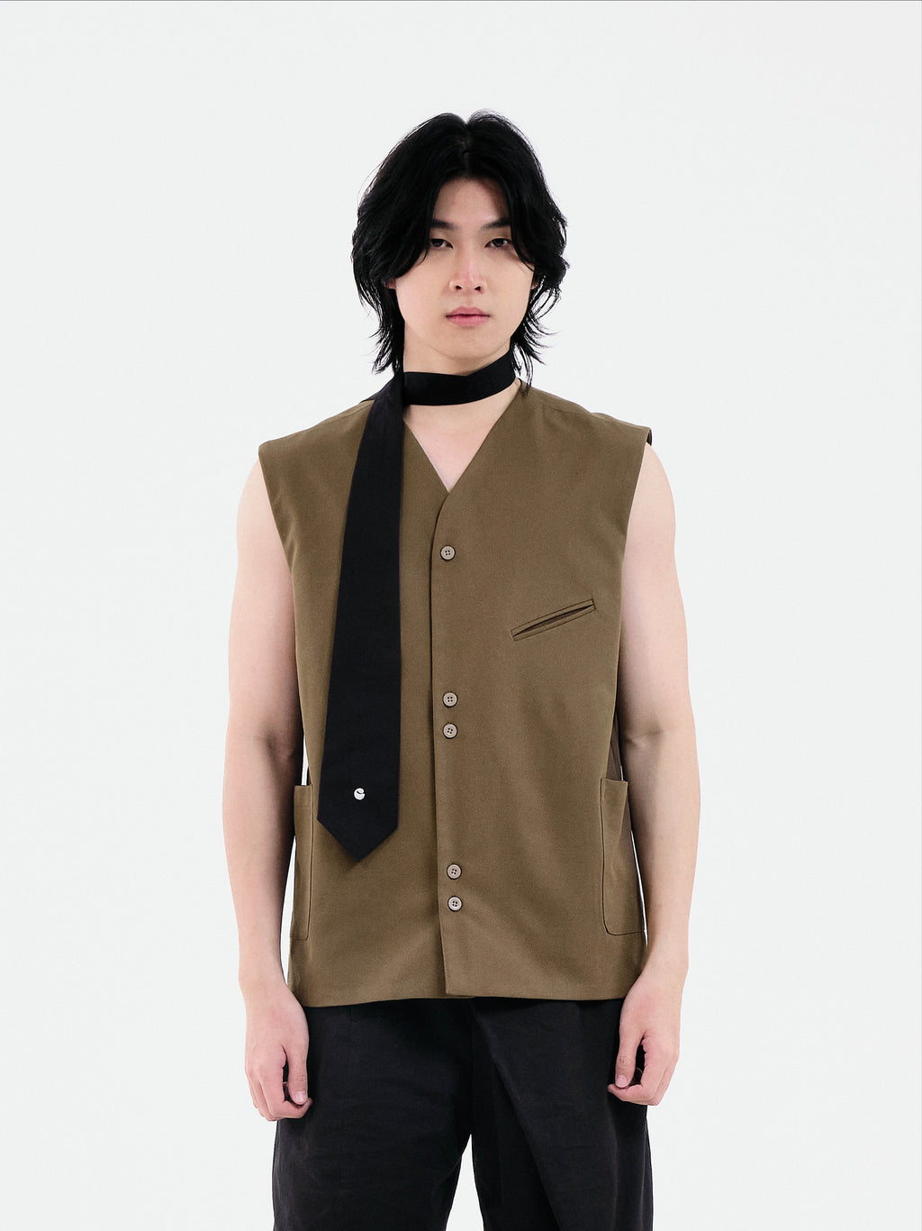 Second Layered Vest | Black