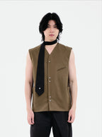 Second Layered Vest | Black