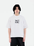 Take It Slow Tee | White